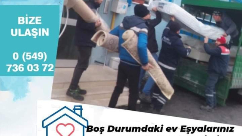 Boştaki kullanışlı eşyalarınız depremzedelere gitsin