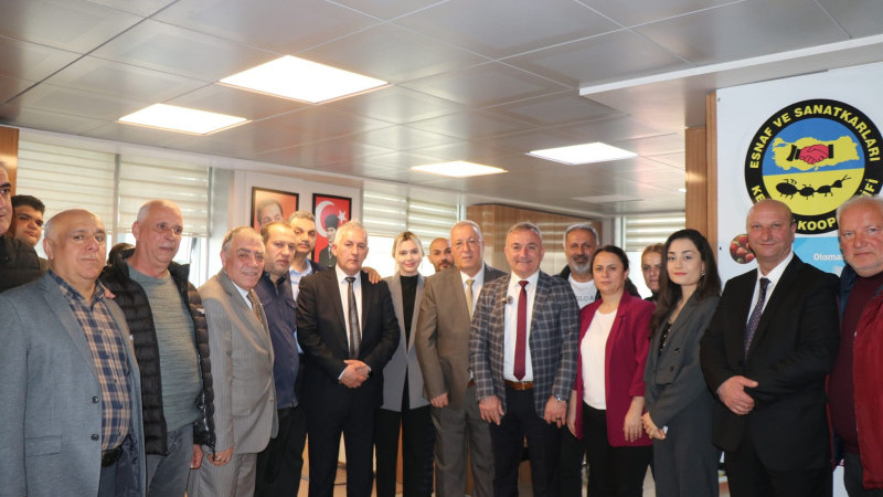 Murat Sesli, başkan Azman ve yönetimini ziyaret etti.