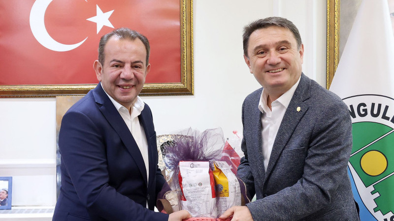 Başkan Özcan'dan Başkan Erdem'e ziyaret
