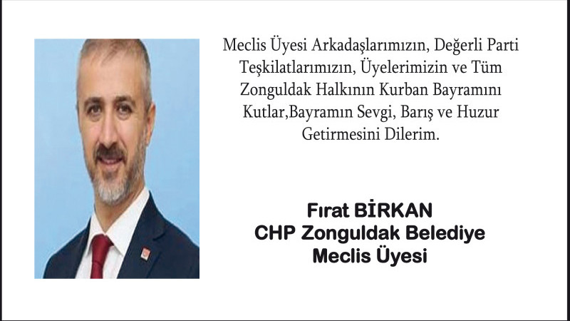 Fırat Birkan, Kurban Bayramını kutladı