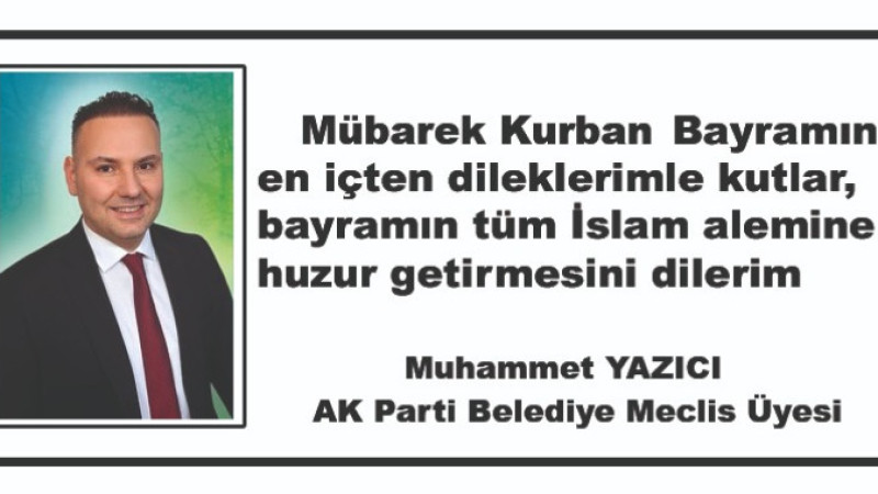 Yazıcı'nın Bayram Mesajı 