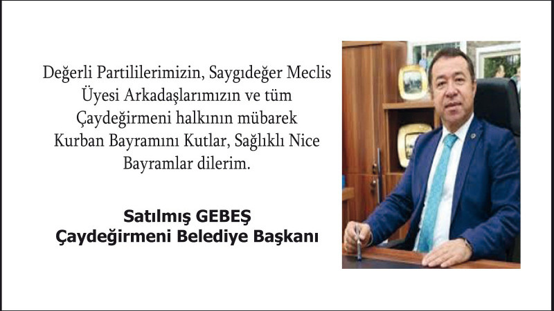Başkan Gebeş'in Bayram Mesajı 