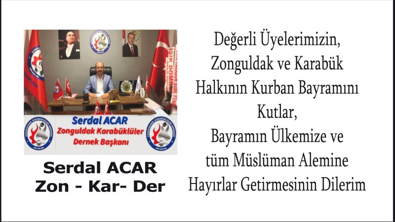 Serdal Acar , Kurban Bayramını kutladı