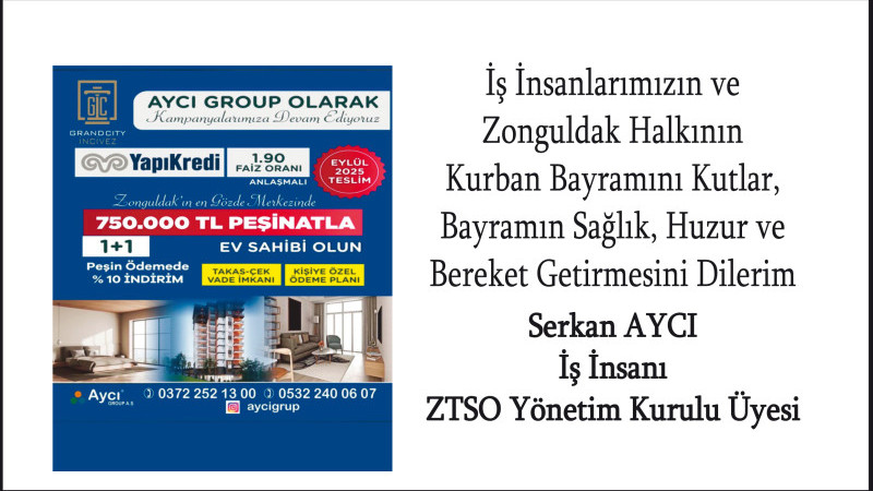 Serkan Aycı’nın Kurban Bayramı  mesajı 