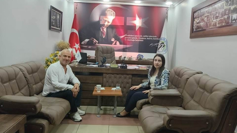 Kaymakam Demirer'den, Başkan Sezgin' e ziyaret