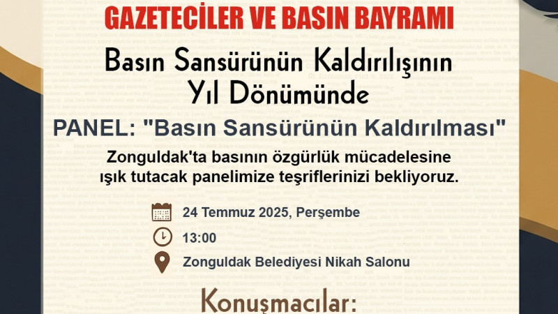 Zonguldak’ta basın özgürlüğü paneli