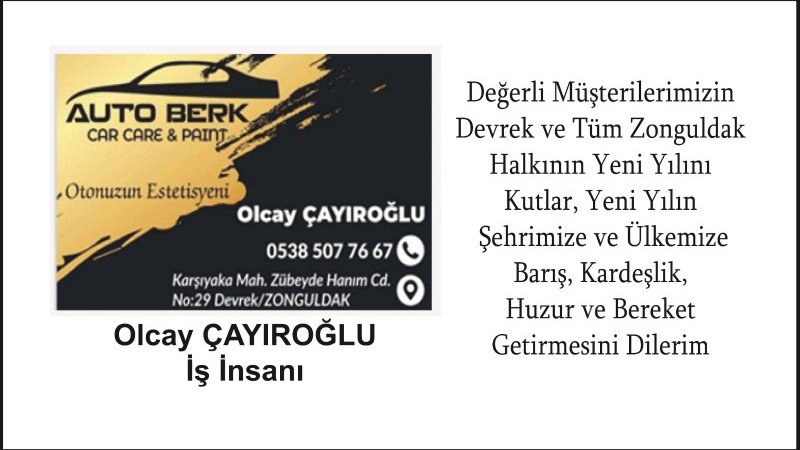 Berk Oto, Yeni Yılı kutladı