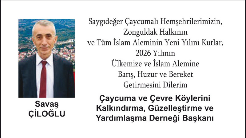 Bsşkan Çiloğlu'ndan Yeni Yıl Mesajı