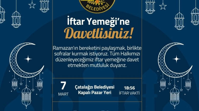 Belediyeden iftar programı