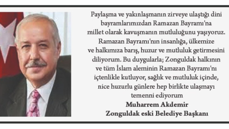 Başkan Akdemir, Bayramı Kutladı