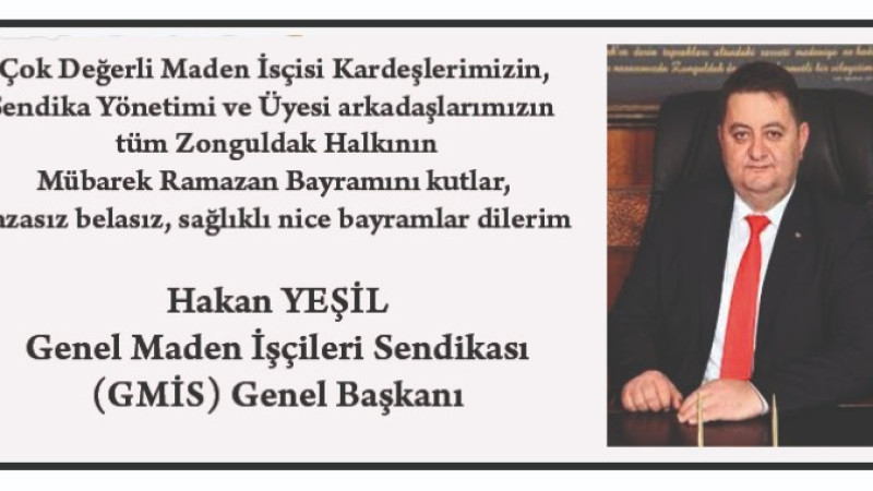 Başkan Yeşil'in Bayram Mesajı